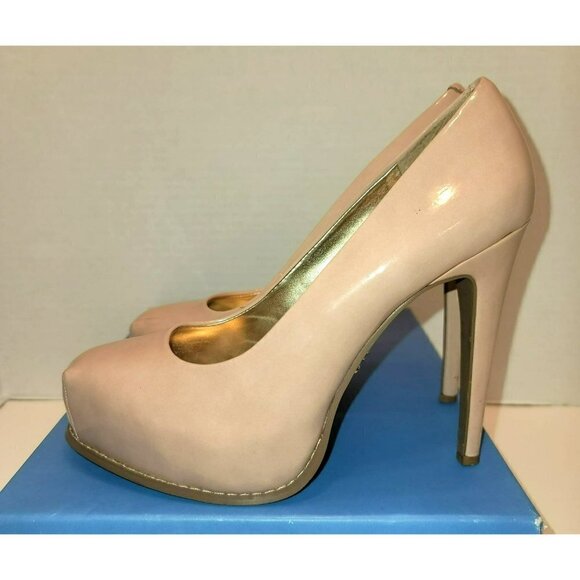 Simply Vera Hestia Blush Patent Platform Heels - Size 8 - Picture 5 of 11